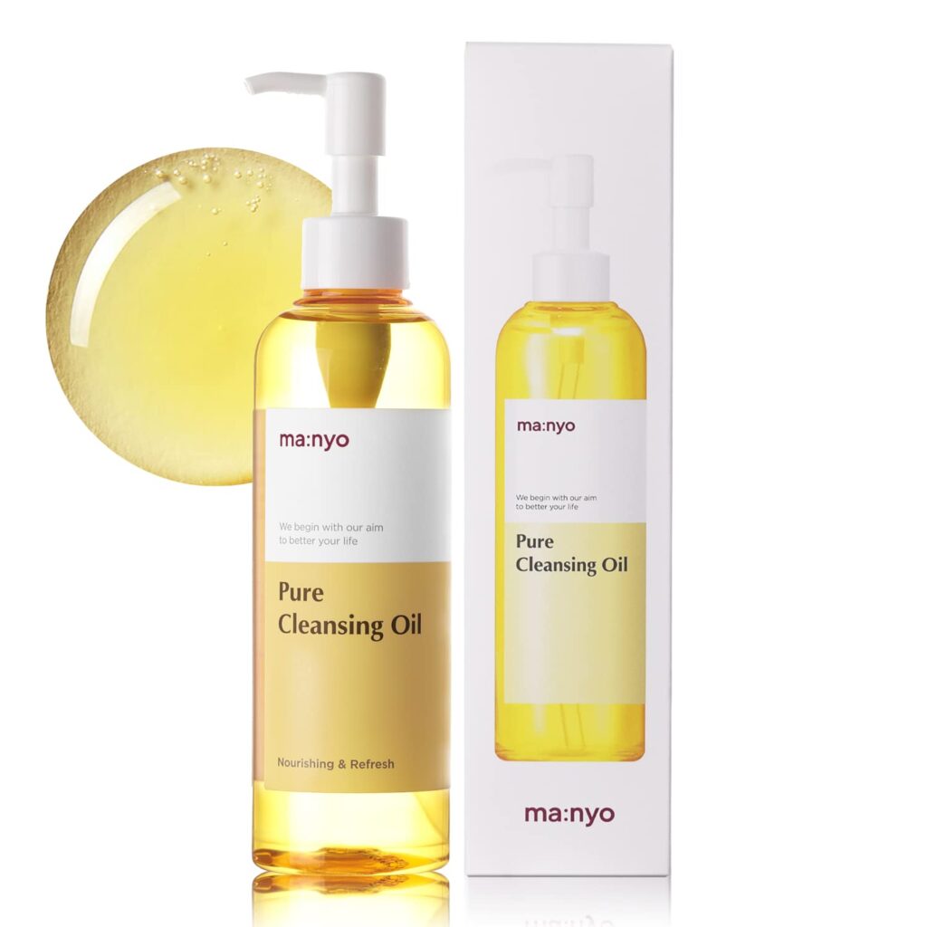 MA:NYO FACTORY Pure Cleansing Oil Korean Facial Cleanser, Blackhead Melting, Daily Makeup Removal with Argan Oil