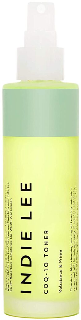 Indie Lee CoQ-10 Toner Mist - Balancing Priming Face Spray with Hyaluronic Acid, Aloe + Chamomile to Hydrate + Refresh Skin
