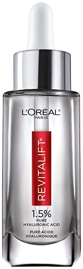 L'Oreal Paris Revitalift 1.5% Pure Hyaluronic Acid Face Serum, to Hydrate, Visibly Plump Skin, & Reduce Wrinkles, Fragrance Free