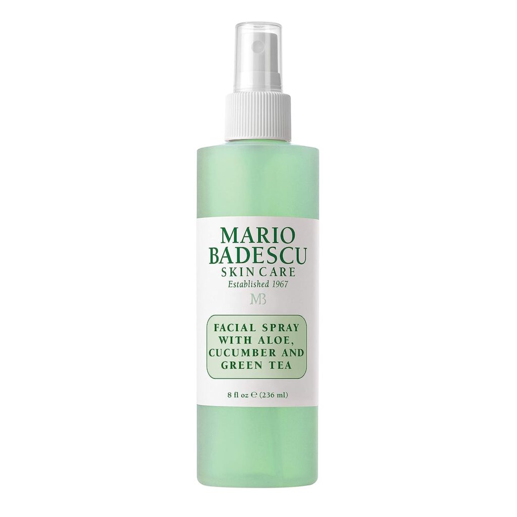 Mario Badescu Facial Spray with Aloe, Cucumber and Green Tea for All Skin Types | Face Mist that Hydrates & Invigorates