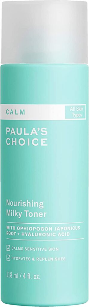 Paula’s Choice Calm Nourishing Milky Toner for Sensitive Skin, Calms + Soothes Redness, Suitable for Rosacea-Prone & Eczema-Prone Skin, Fragrance-Free & Paraben-Free